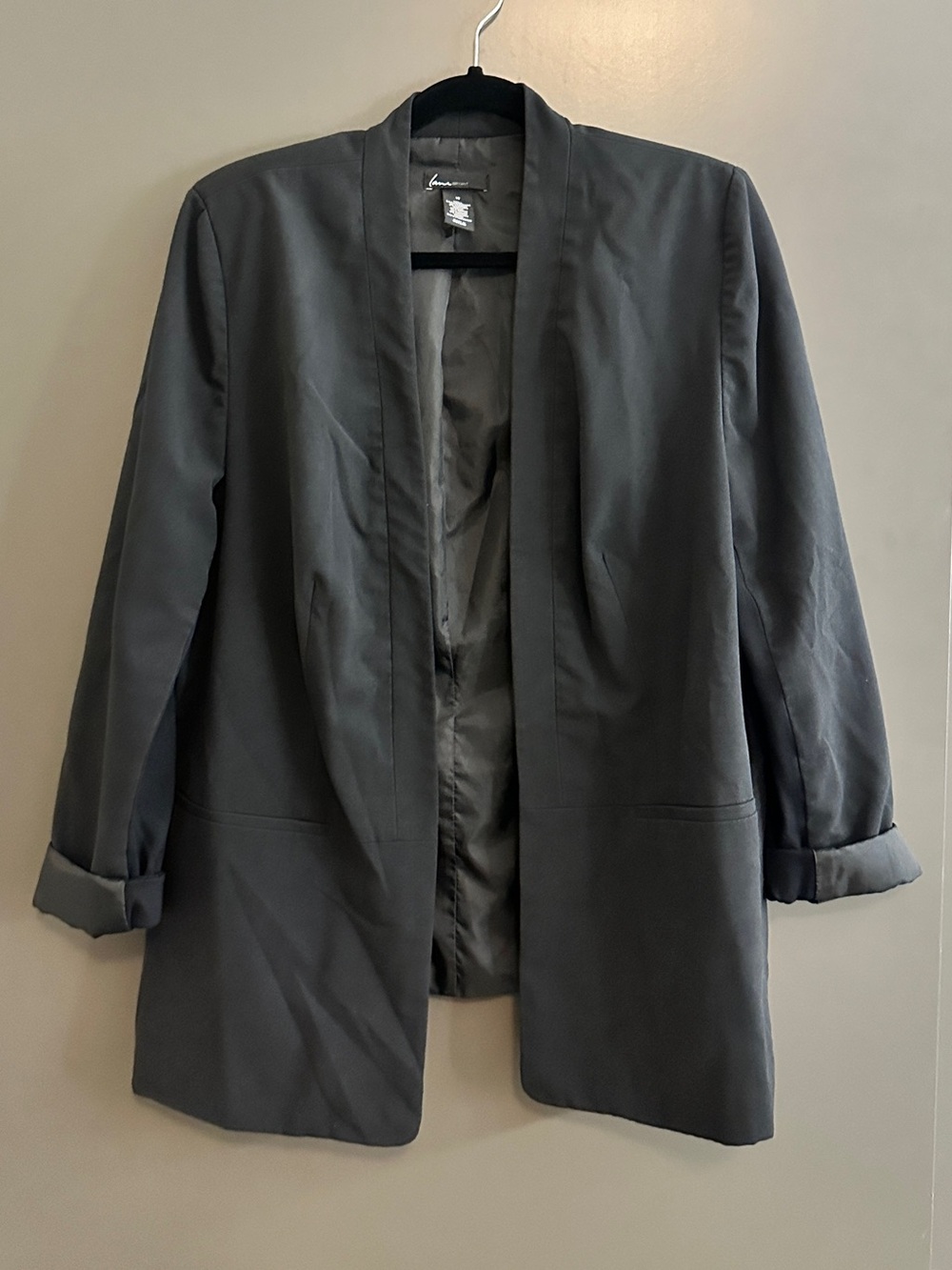 Lane Bryant Black Open Blazer Jacket